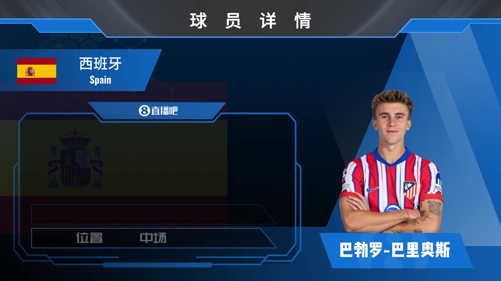 球員集錦西班牙新天才中場巴里奧斯 出球出色具備一定遠(yuǎn)射功力